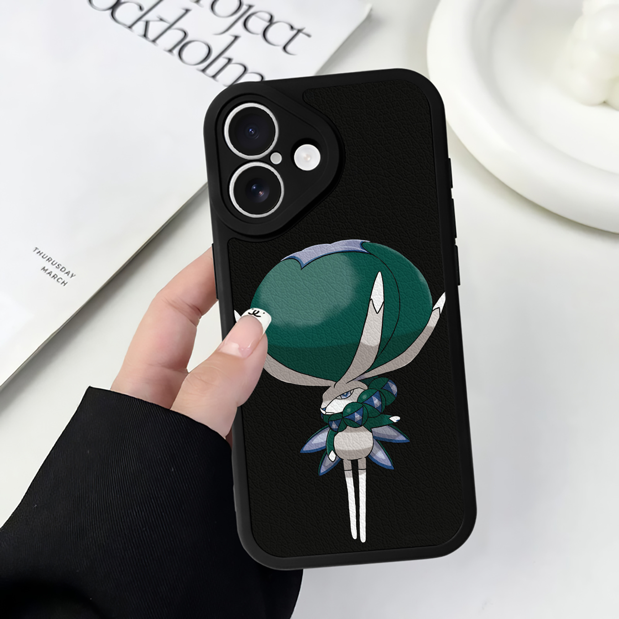 （画像用） ポケットモンスター Pokémon 【iPhone 16シリーズ対応】シリコンスマホケース（レザー調） 材質：シリコン